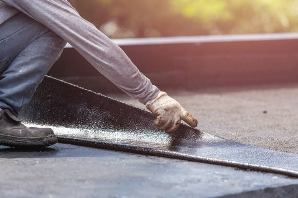 Professional Exterior Waterproofing technician working in Burton, OH